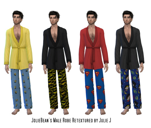 Sims 4 Joliebean Robe PJ’s Retextured at Julietoon – Julie J