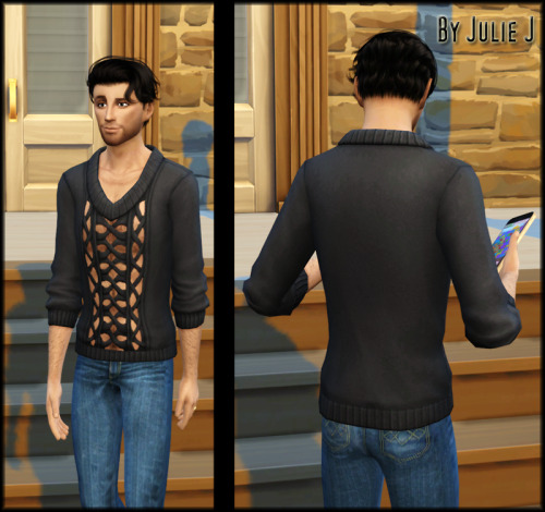 Sims 4 Male SP06 Sweater Edited at Julietoon – Julie J