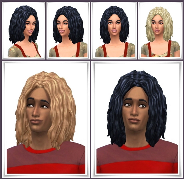 Sims 4 Anon Curls hair at Birksches Sims Blog