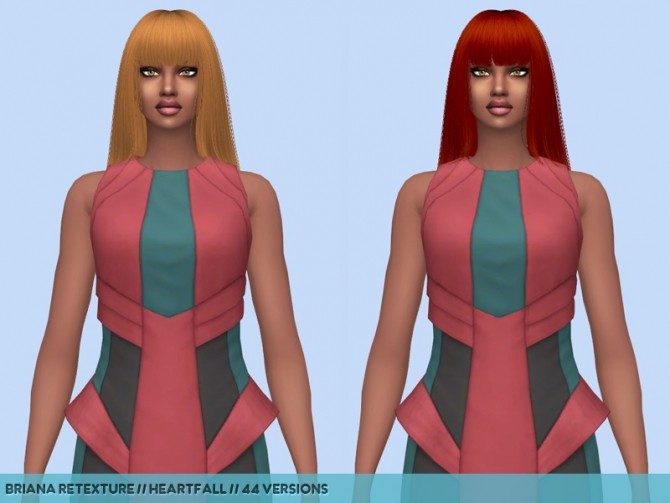 Sims 4 6 hair retextures at Heartfall