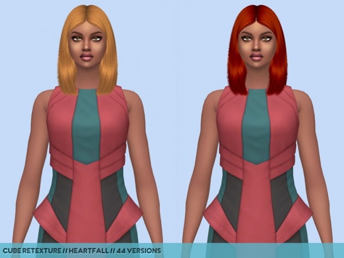 Sims 4 6 hair retextures at Heartfall