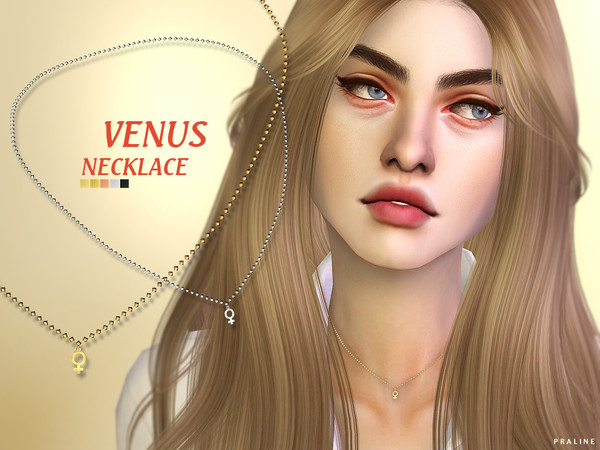Sims 4 Venus Necklace by Pralinesims at TSR