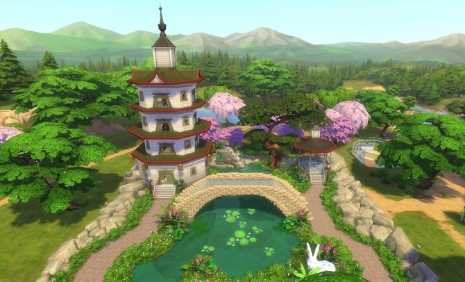 Sims 4 Shi Shi Chinese garden No CC by Oo NURSE oO at Mod The Sims