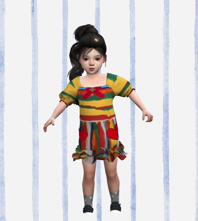 Sims 4 Heart Pocket Dress at Weile