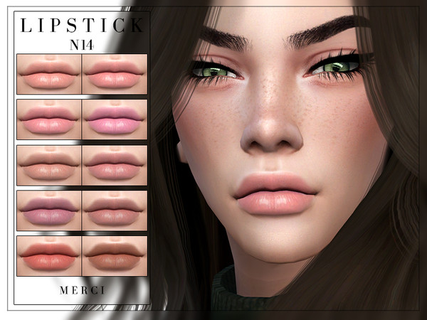 Sims 4 Lipstick N14 by Merci at TSR
