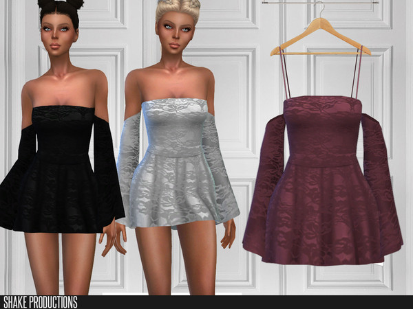 Sims 4 238 Dress by ShakeProductions at TSR