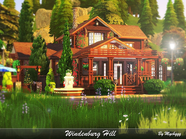 Sims 4 Windenburg Hill house by MychQQQ at TSR