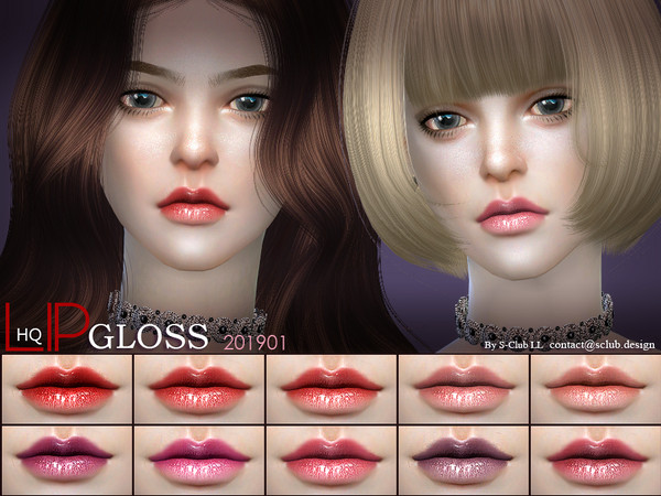 Sims 4 Lipstick 201901 by S Club LL at TSR