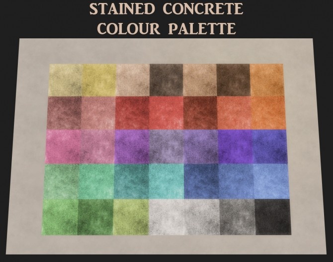 Sims 4 Stained Concrete Floors by Simmiller at Mod The Sims