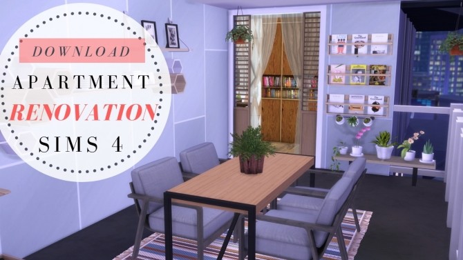 Sims 4 702 ZenView Apartments renovation at Dinha Gamer
