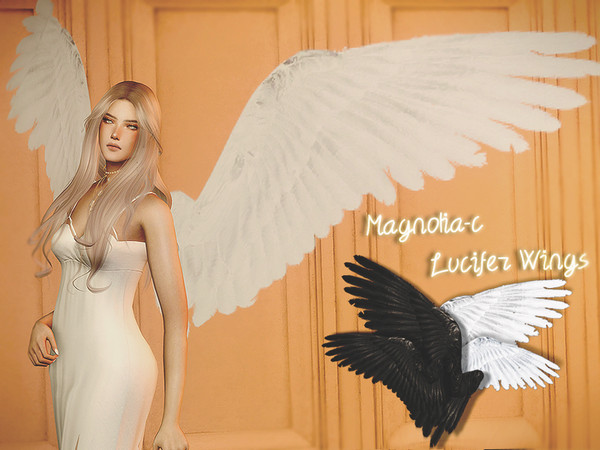 Sims 4 Lucifer Wings by Magnolia C at TSR
