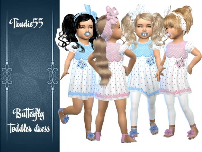 Sims 4 Butterfly toddler dress at Trudie55