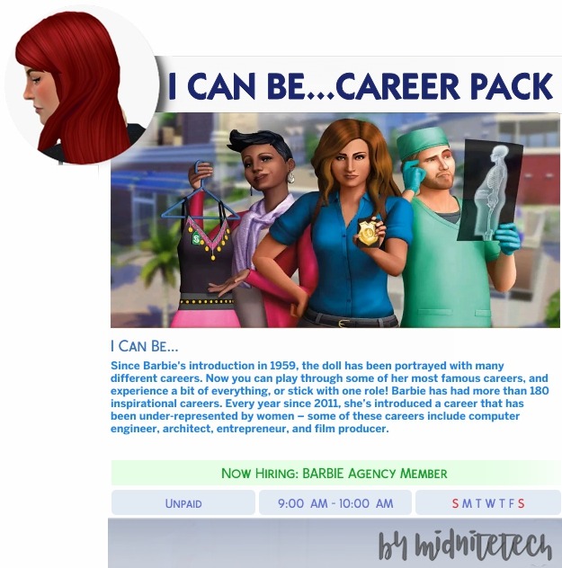 careers mod the sims 4 80 pack