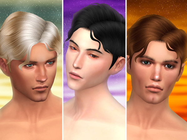 Sims 4 Gentle male hair by WistfulCastle at TSR
