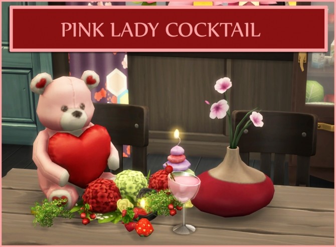 Sims 4 PINK LADY COCKTAIL at Icemunmun