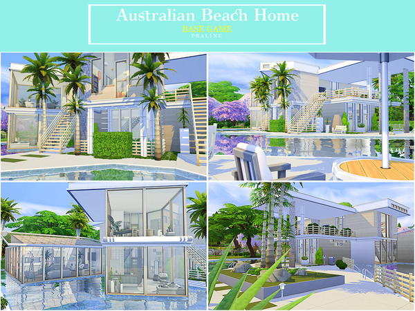 Sims 4 Australian Beach Home by Pralinesims at TSR