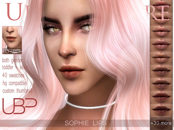 Sims 4 Sophie lips by Urielbeaupre at TSR