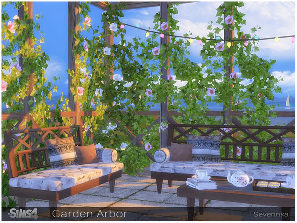 Sims 4 Garden Arbor by Severinka at TSR