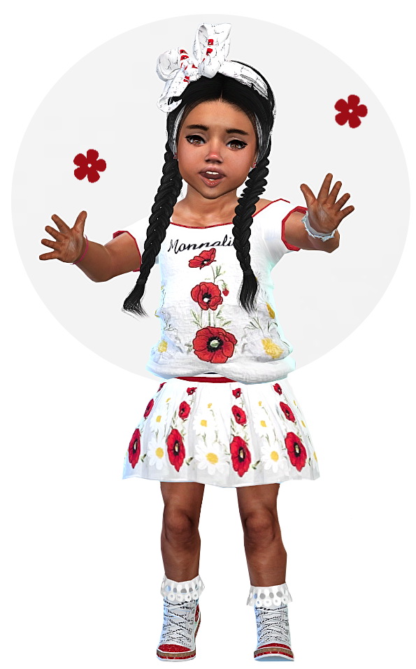 Sims 4 Designer Romantic Set for little Girls at Sims4 Boutique