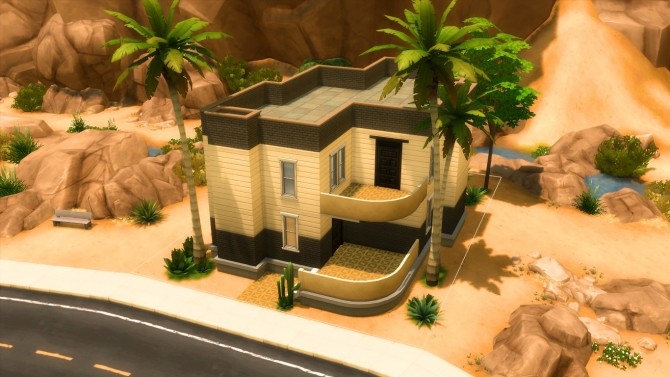 Sims 4 Modern in desert by iSandor at Mod The Sims