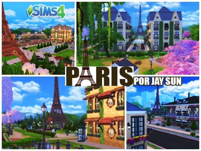 Sims 4 Paris France for TS4 at Simmer Rebelde