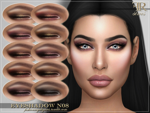 Sims 4 FRS Eyeshadow N08 by FashionRoyaltySims at TSR