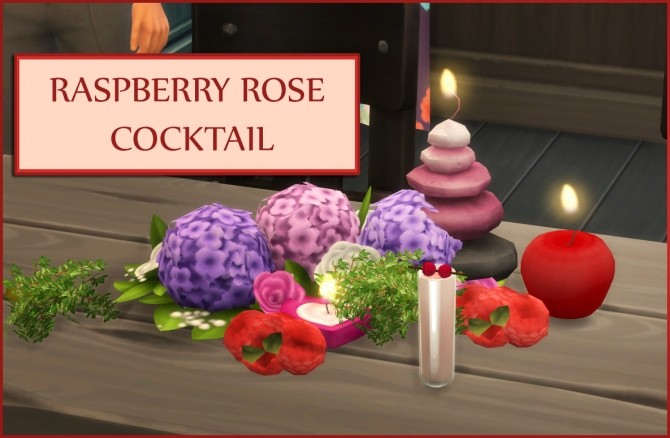 Sims 4 RASPBERRY ROSE COCKTAIL at Icemunmun