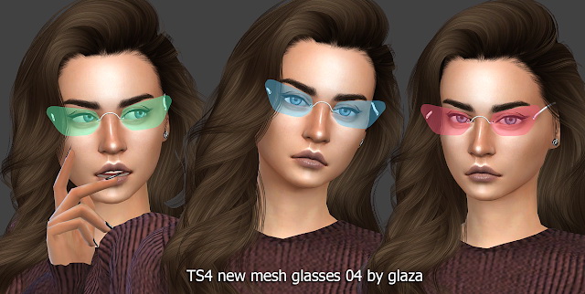Sims 4 Glasses 04 at All by Glaza