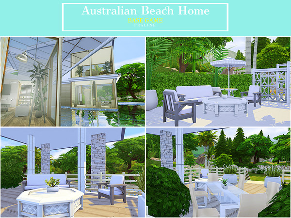 Sims 4 Australian Beach Home by Pralinesims at TSR