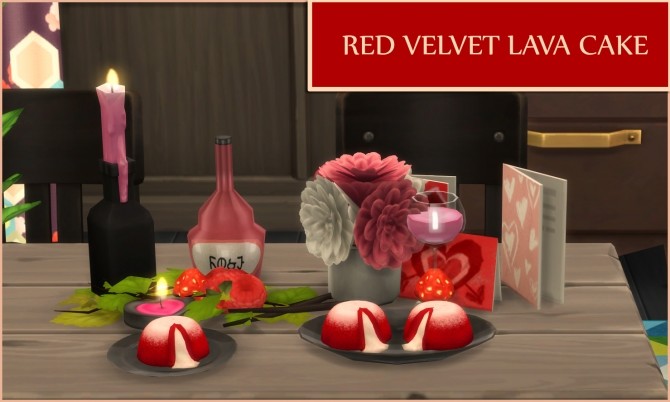 Sims 4 RED VELVET LAVA CAKE at Icemunmun