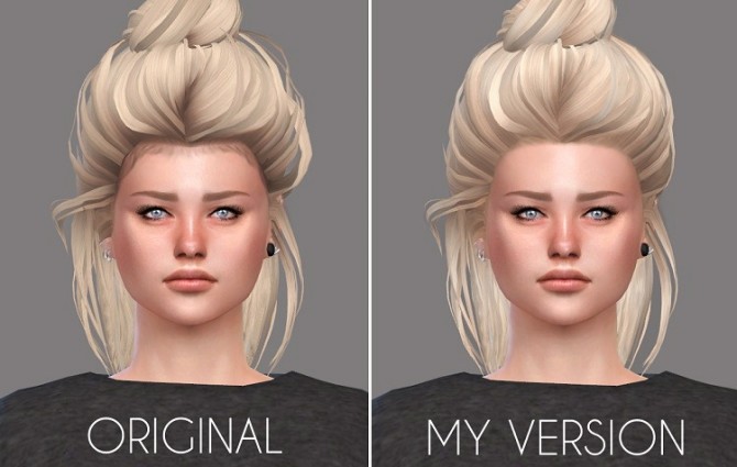 Sims 4 Namine Candice Hair fixed and retextured at Descargas Sims