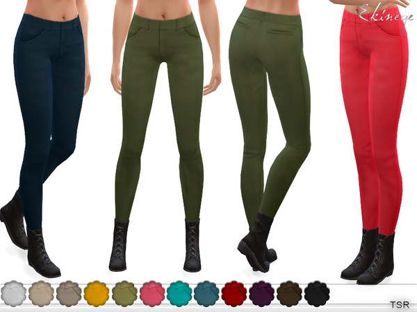 Sims 4 Woven Pants by ekinege at TSR
