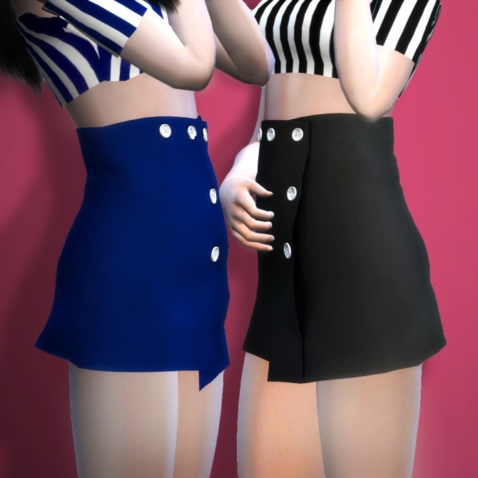 Sims 4 Jisoo Top and Skirt at RYUFFY