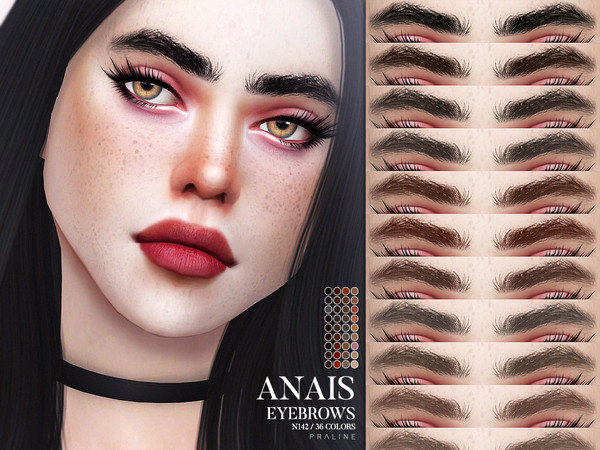 Sims 4 Anais Eyebrows N142 by Pralinesims at TSR