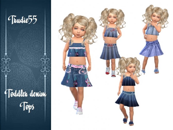 T55 Toddler Denim Set At Trudie55 Sims 4 Updates
