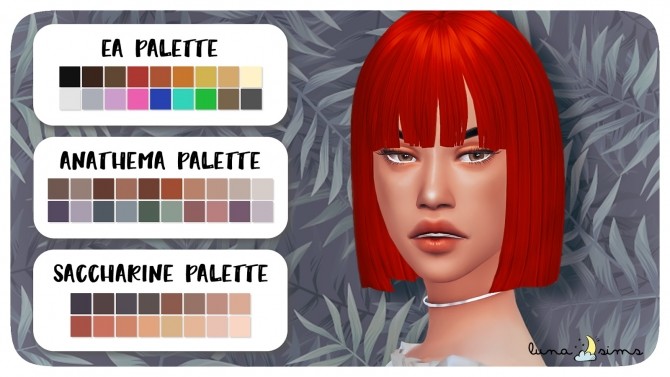 Sims 4 LEAHLILLITH CASSIE HAIR CLAYIFIED at Luna Sims