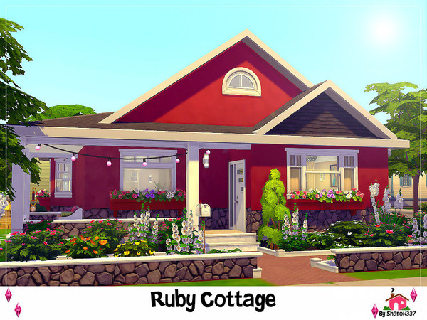 Sims 4 Ruby Cottage Nocc by sharon337 at TSR