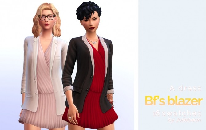 Sims 4 Bf’s Blazer dress at Joliebean