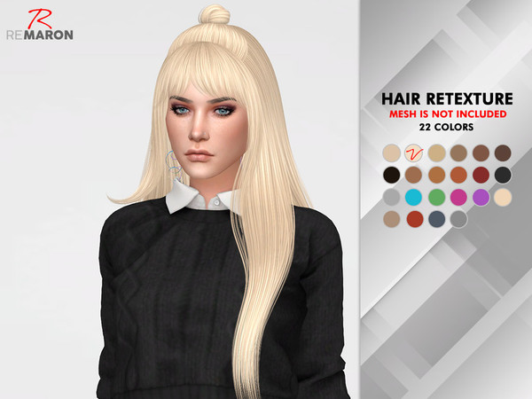 Sims 4 Cranberry Hair Retexture by remaron at TSR