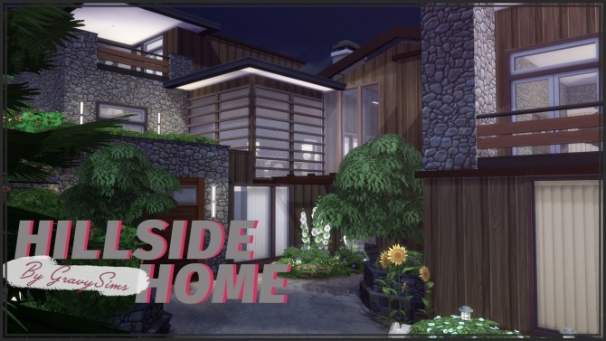 Sims 4 Hillside Home at GravySims