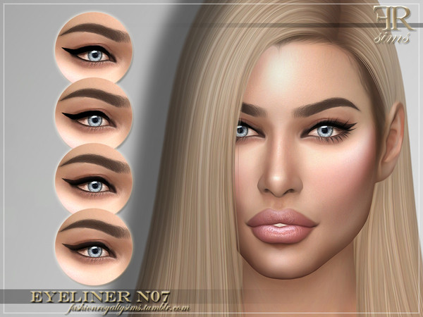 Sims 4 FRS Eyeliner N07 by FashionRoyaltySims at TSR