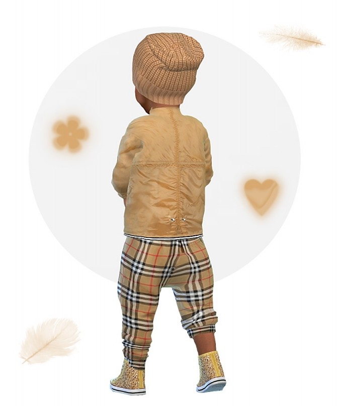 Sims 4 Designer Set: Jacket ,Pants, Chucks & Beanie at Sims4 Boutique
