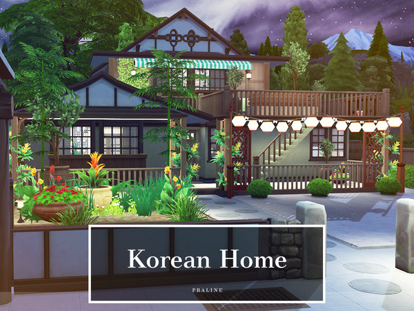 Sims 4 Korean Home by Pralinesims at TSR