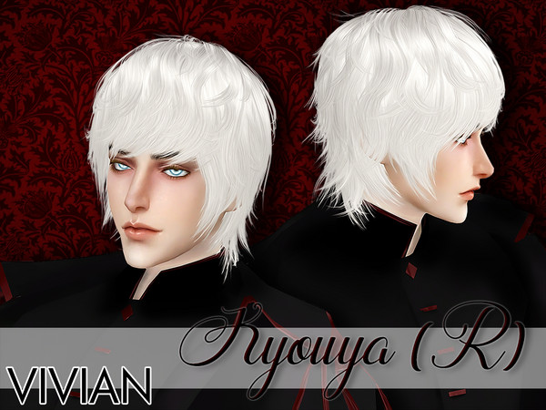 Sims 4 Kyouya Male Hair by VivianDang at TSR