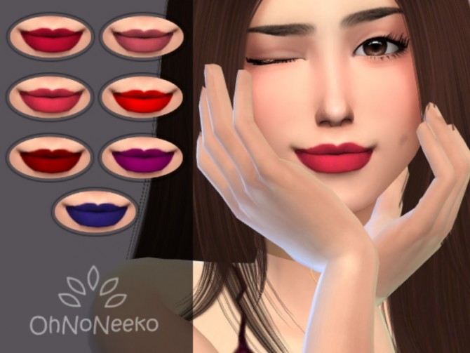 Sims 4 Nicky Lipstick at OhNoNeeko