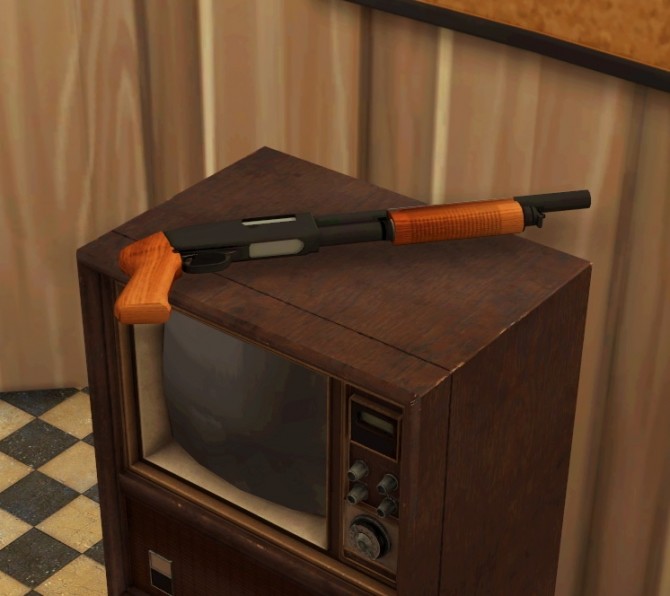 Sims 4 Toska’s Old TV functional at EFFIE