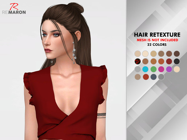 Sims 4 Vanilla Hair Retexture by remaron at TSR