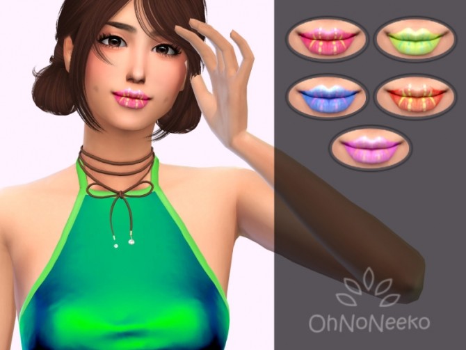 Sims 4 Evelynn Lipstick at OhNoNeeko