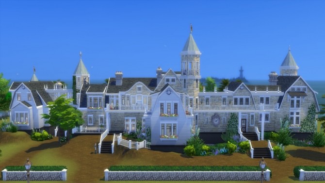 Sims 4 Chateau Bellevue No CC by Chaosking at Mod The Sims