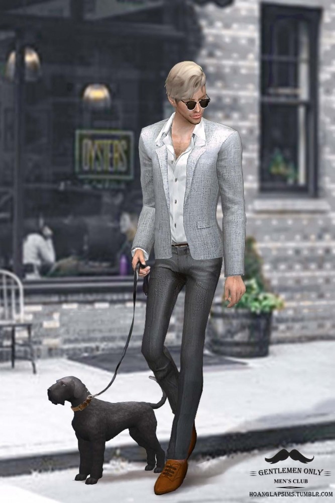 Sims 4 Gentleman simple suit at HoangLap’s Sims